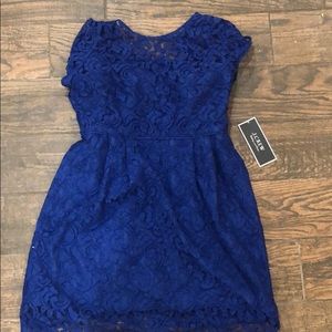 Royal blue lace JCrew dress